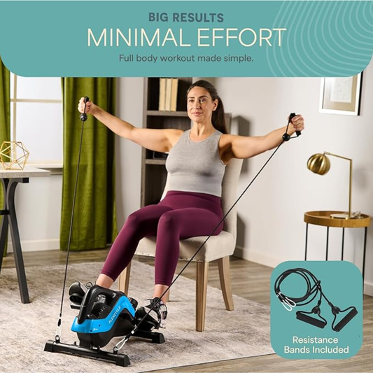 FlexCycle Pedalier de Ejercicio Magnético con Pantalla LCD